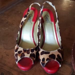 Carlos Santana red/leopard Shoes